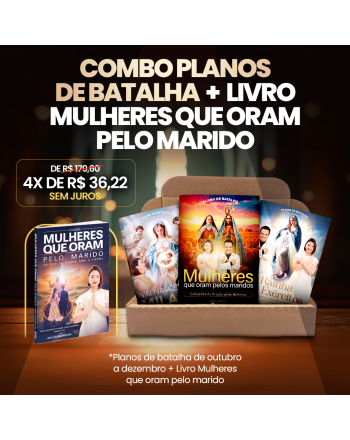 Combo Planos de Batalha + Livro Mulheres que Oram pelo Marido | Exército de Deus
